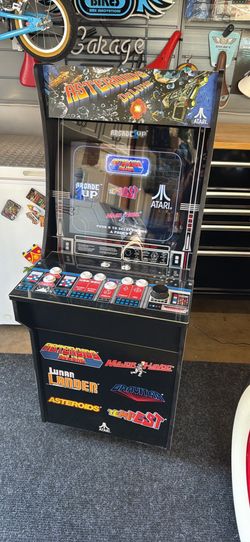 Asteroids Deluxe stand up arcade game. 1Up Arcade