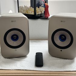 KEF LSX II Wireless bookshelf speakers great for your record player!