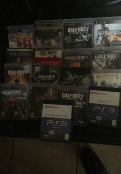 Games for PS3 155 for everything or 10 each
