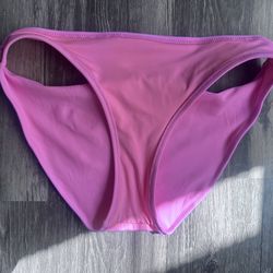 Aerie Bikini Bottom SZ S Swim Separates Bubble Gum Pink Brief Swim Bottoms