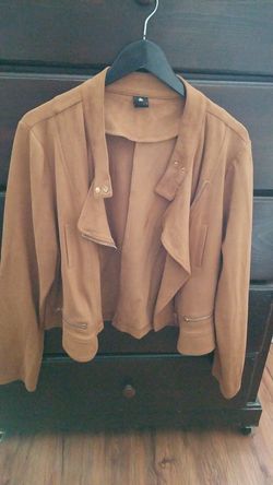 Light brown jacket very soft and in great condition
