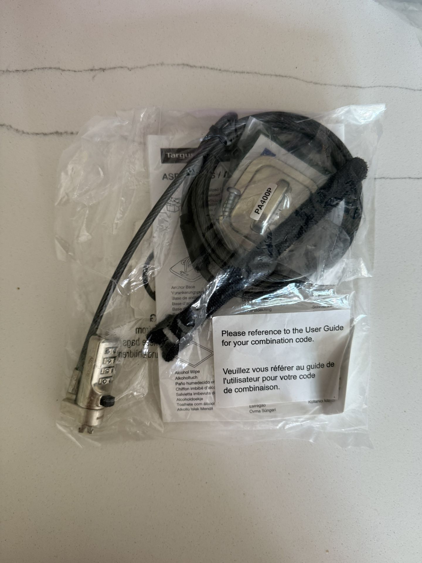 Targus Serialized Combo Cable Lock for Laptop