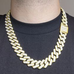 Iced Out Cuban Link 20mm 24" Big Chain 