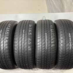 Set 4 Tires 265 60 18 Bridgestone Dueler Ht 840 No Repairs