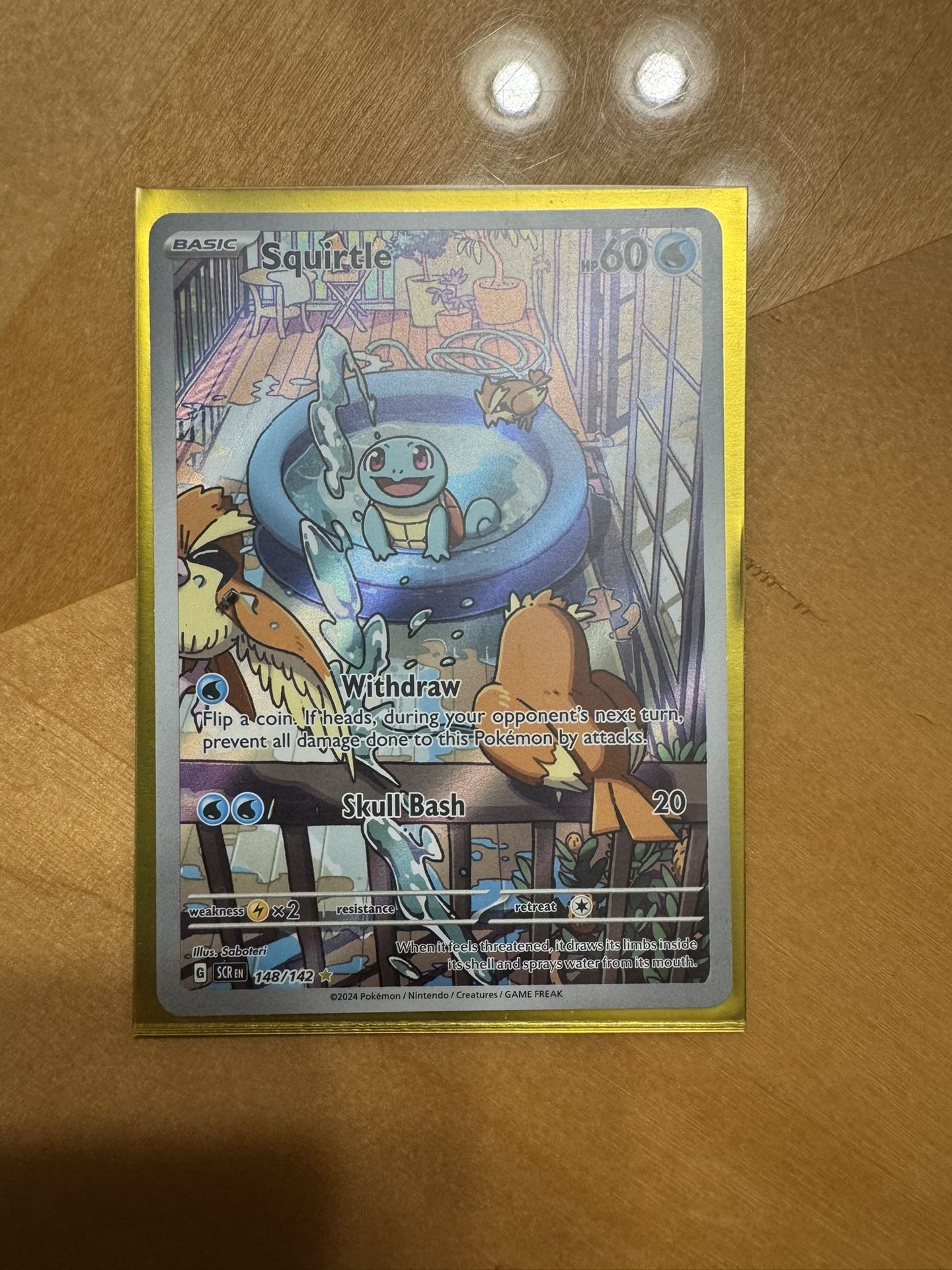 Squirtle IR Stellar Crown Pokemon Card