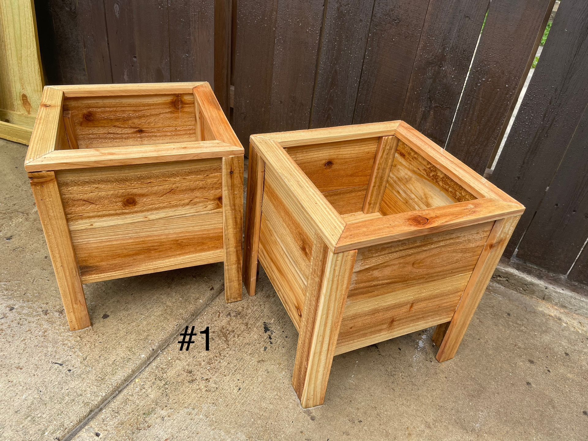 Handmade Cedar Planter Boxes