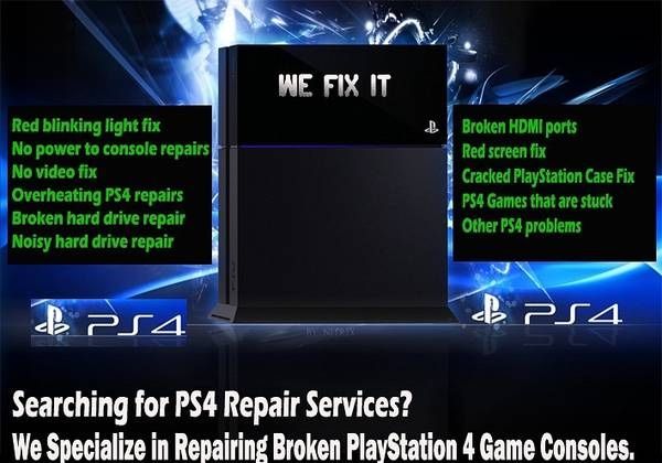 PS4 & XBOX ONE REPAIR SERVICES