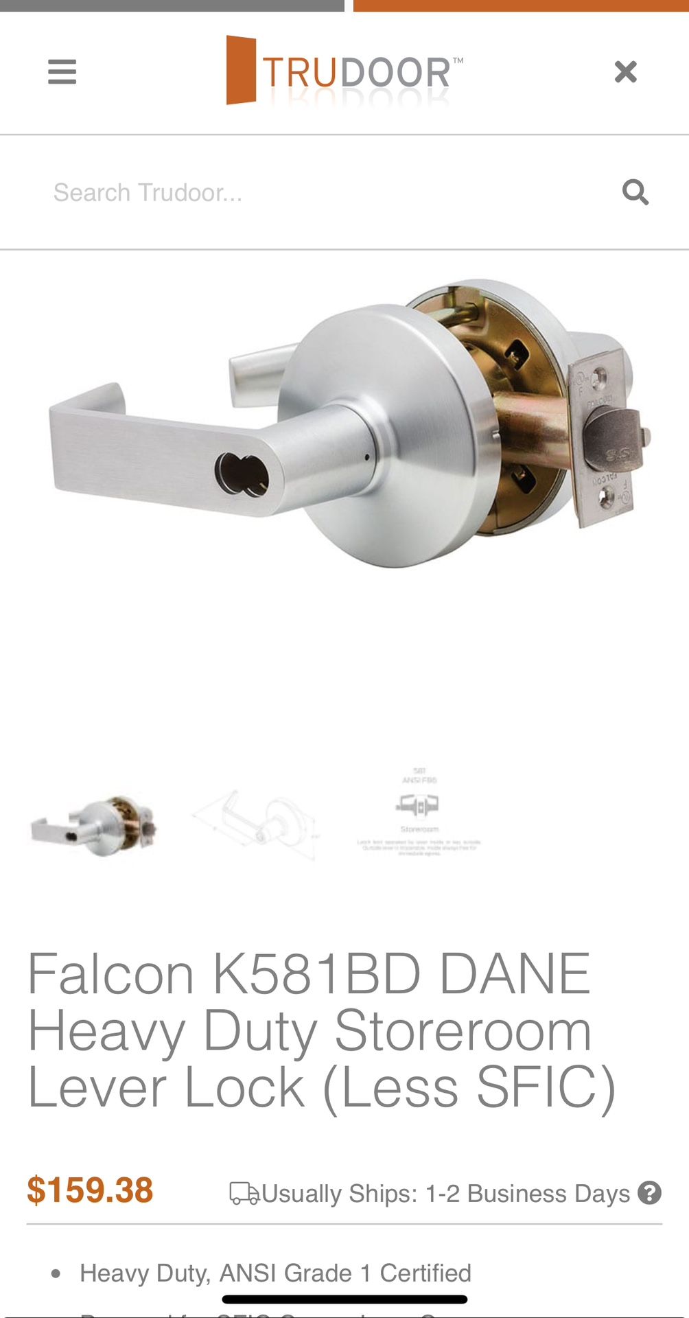 NEW PRICE Commercial Hardware. Closers/Lever Lock Sets