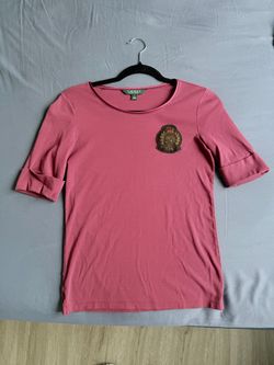 Ralph Lauren Pink Crest Top