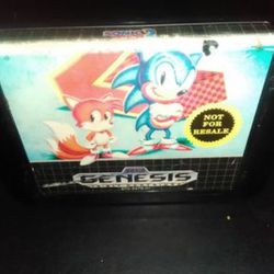 Vintage rare Sonic the Hedgehog 2 Sega Genesis
