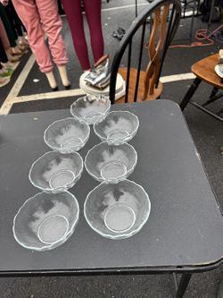 7  ARCOROC GLASS BOWLS 