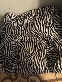 Zebra bean bag