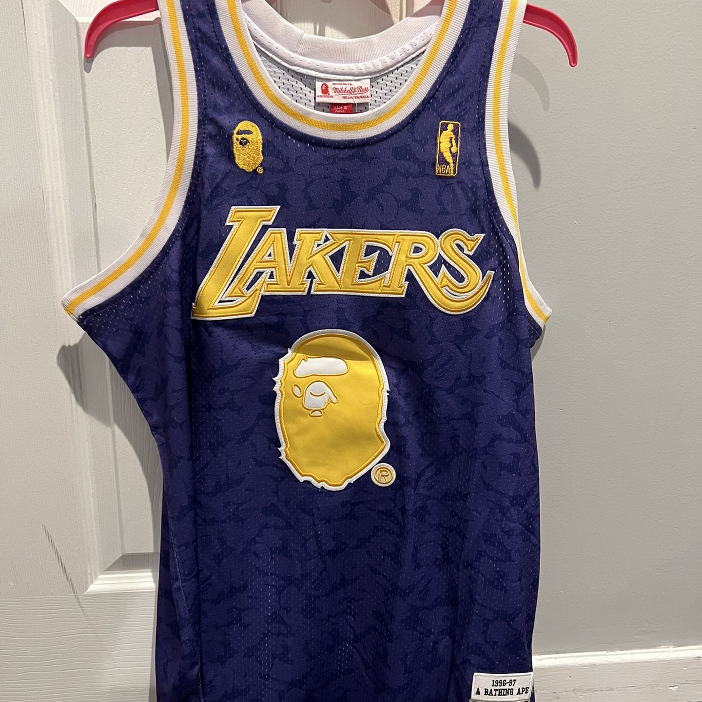 Bape X Mitchell & Ness Lakers Jersey for Sale in Kings Point, NY 