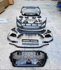 Audi Q8 SQ8 upgrade RS Q8 Front & rear bumpers Body Kits Cover Trim 2018-2023