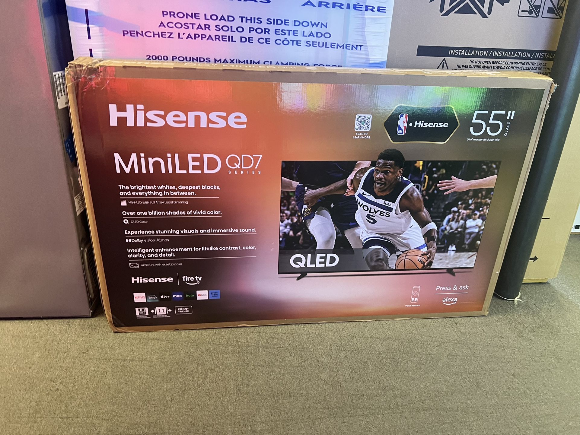 HISENSE 55” 4K ULED FIRE TV