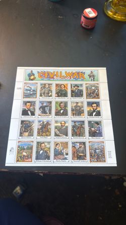 Civil War Stamps sheet mint