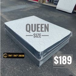 NEW Mattress Queen Size Regular With Box Spring // Offer  🚚