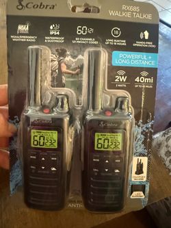 Cobra Long Range Walkie Talkies (40 miles)New!