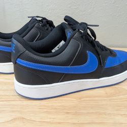Size 11M Nike Court Vision Low 'Black Game Royal'