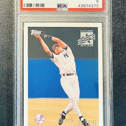 1996 Topps Baseball Derek Jeter Rookie RC #219 PSA 9 Yankees