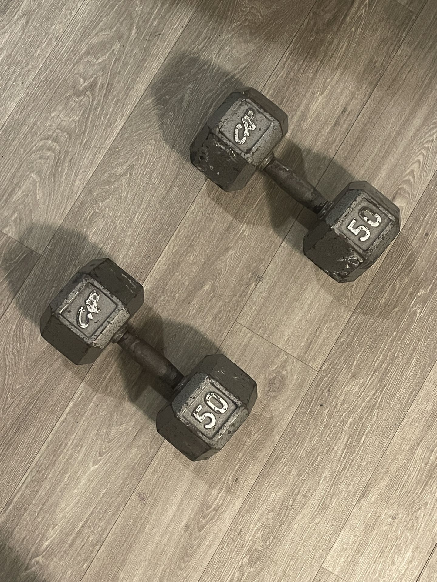 50 Lb Dumbbells