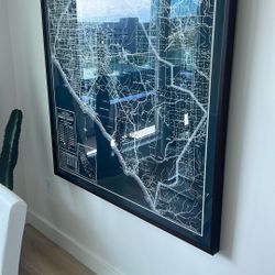 Framed Orange Count Map 