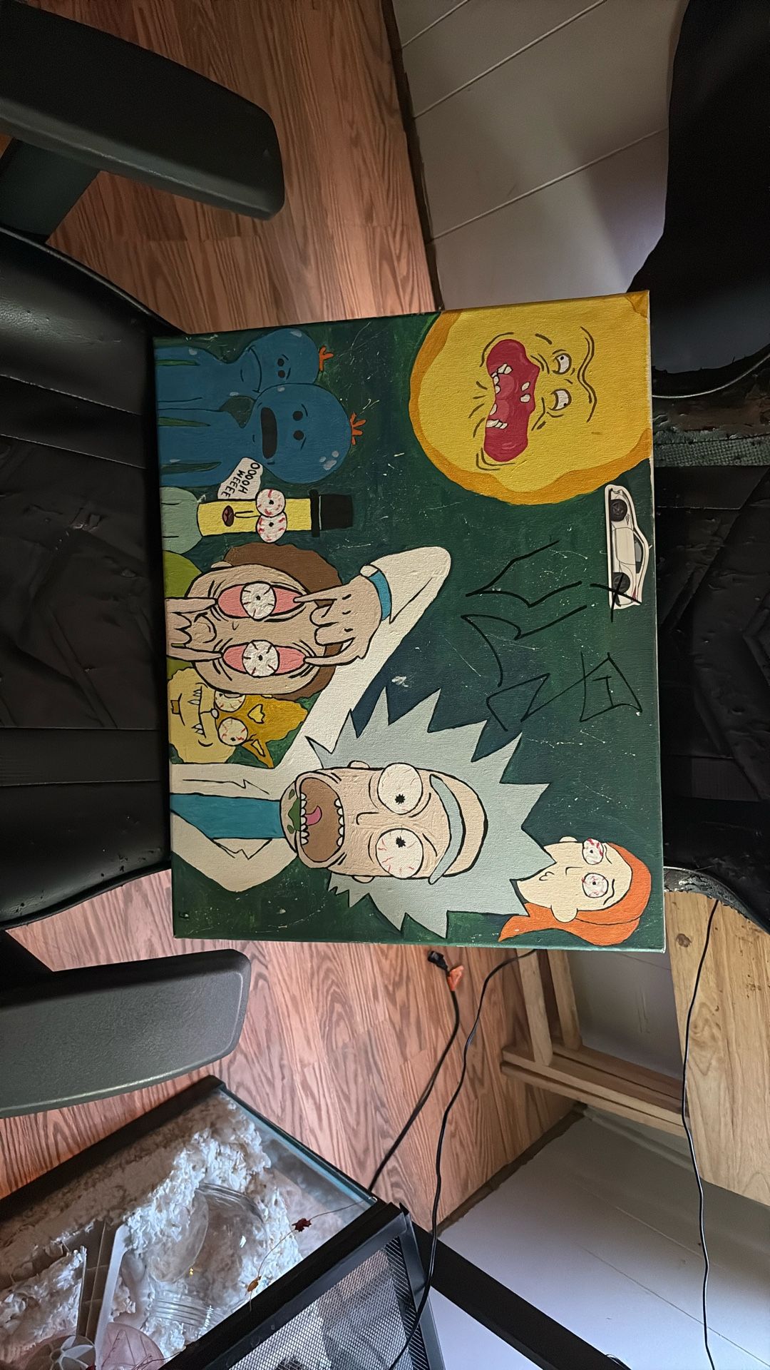 Rick and Morty painting