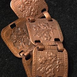 vintage solid copper bracelet