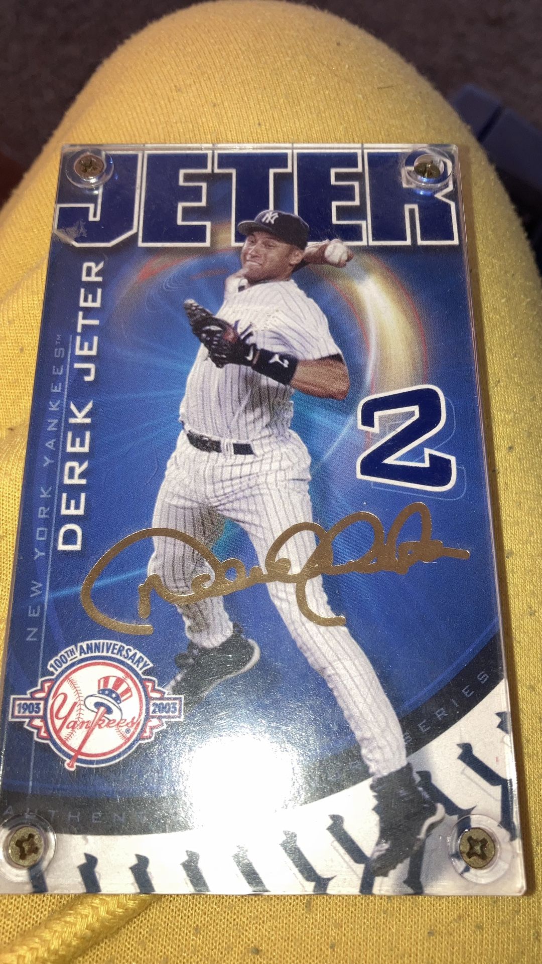 Derek Jeter Baseball Card