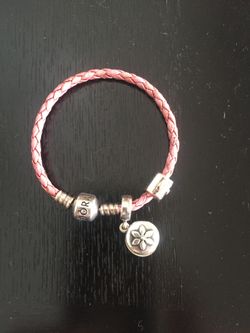 Pandora bracelet with charms