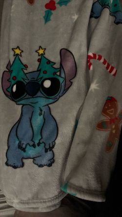 Disney Christmas Stitch Blanket