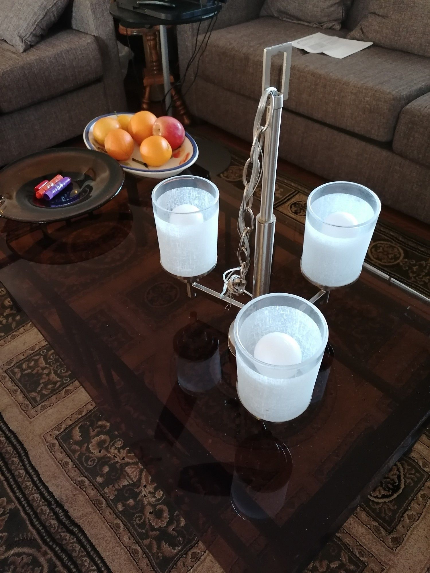 3 light Chandelier in great working condition