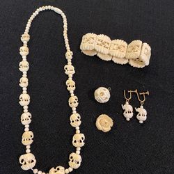 Antique Ivory Jewelry 