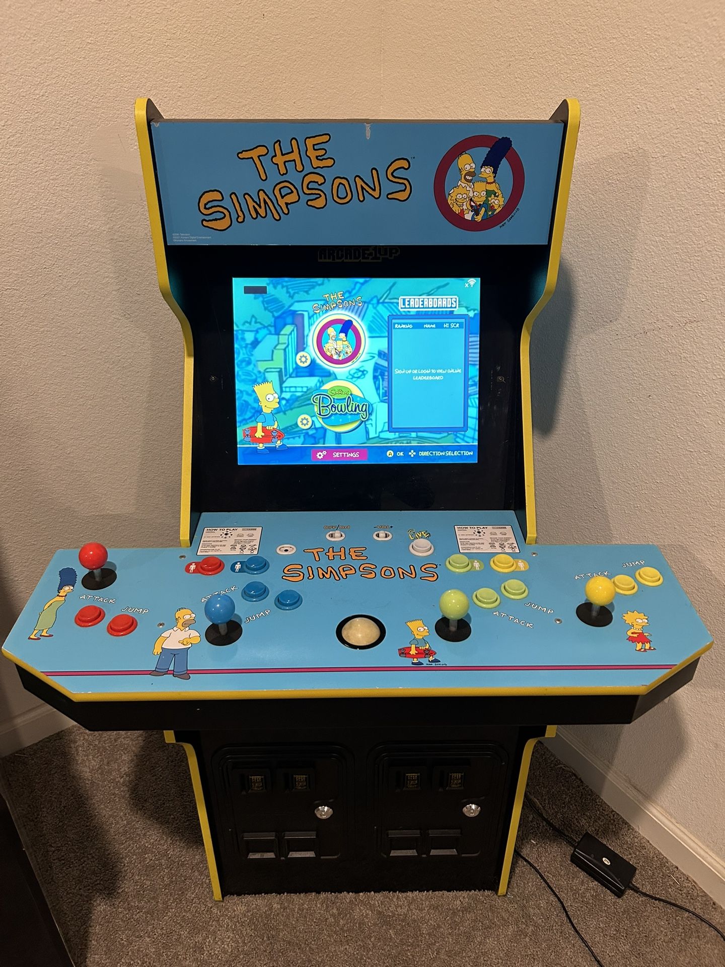 The Simpsons Arcade1Up Video Game