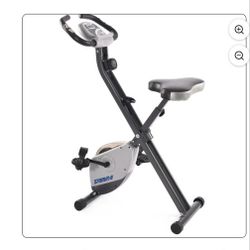 New Stamina Cardio Folding Exercise Bike with Heart Rate Sensors and Extra Wide Padded Seat