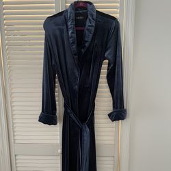 Ralph Lauren Blue Velvet Robe M– NEW Luxury Long Robe