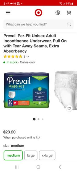 Prevail Per-fit Daily Underwear MED