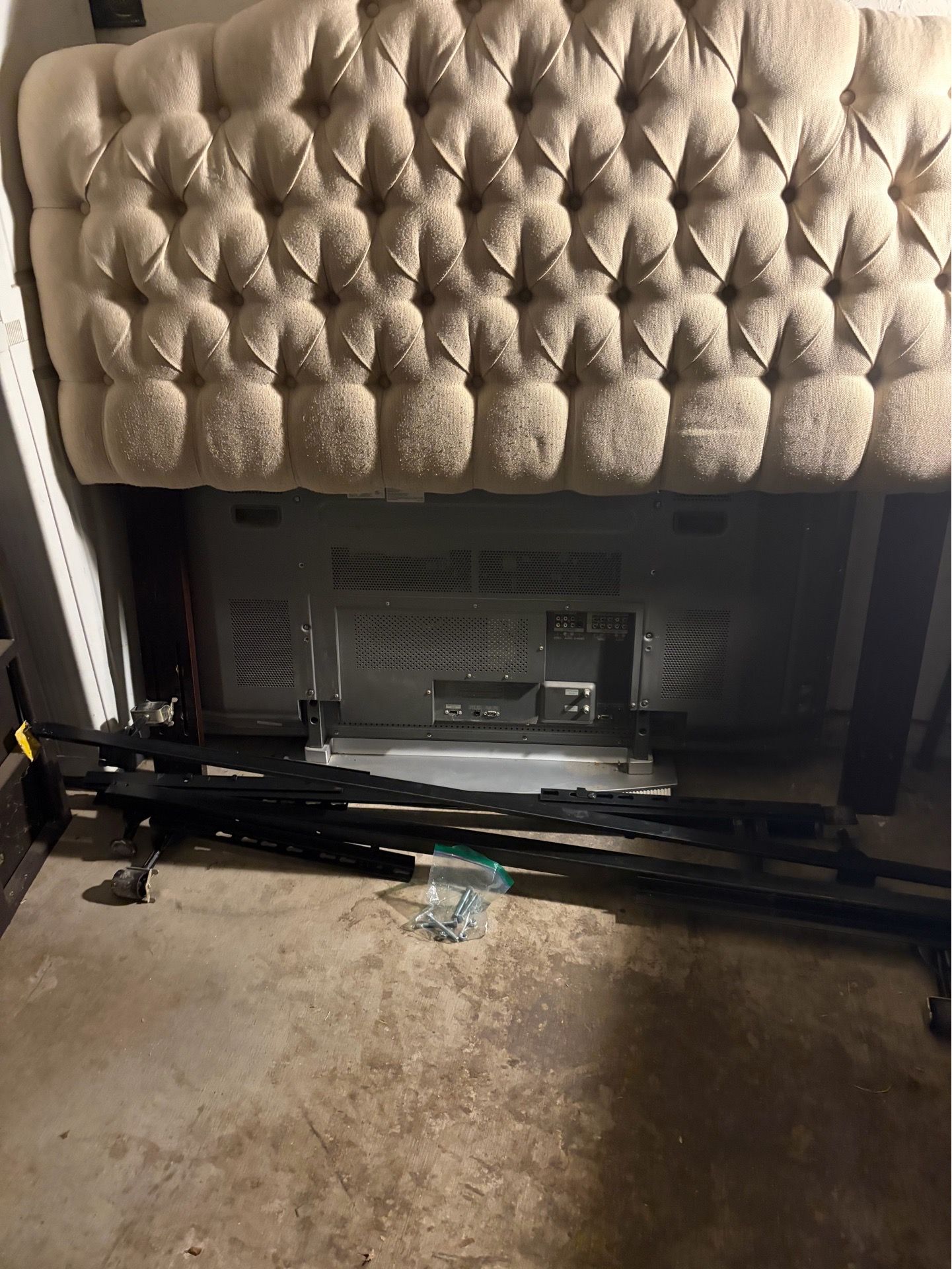 Full size headboard and frame
