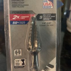 Lenox 1/4”- 3/4” Step Drill Bit