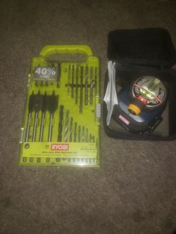 Ryobi 31 Piece Drilling And Driving Kit And AIR GRIP LASE LEVEL