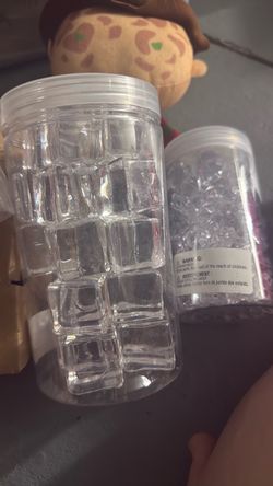 Fake ice cubes for crafts