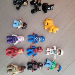 Lego Duplo Avengers Ironman Spiderman Captain America Gwen Morales  Figure Lot