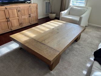 RH Davos 67 Coffee Table Sandblasted Honey