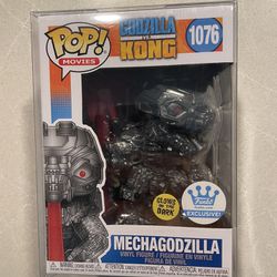 GLOW Mechagodzilla Fire Breath Funko Pop *MINT* Online Shop Exclusive GITD Movies Godzilla Vs Kong 1076 protector