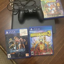Ps4 Slim With One 3 Games 