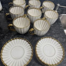 Coffee Cups And Dessert Plates