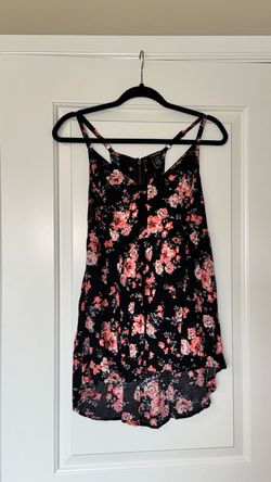 Torrid Floral Spaghetti Strap Tank Top size 0 (x-large)