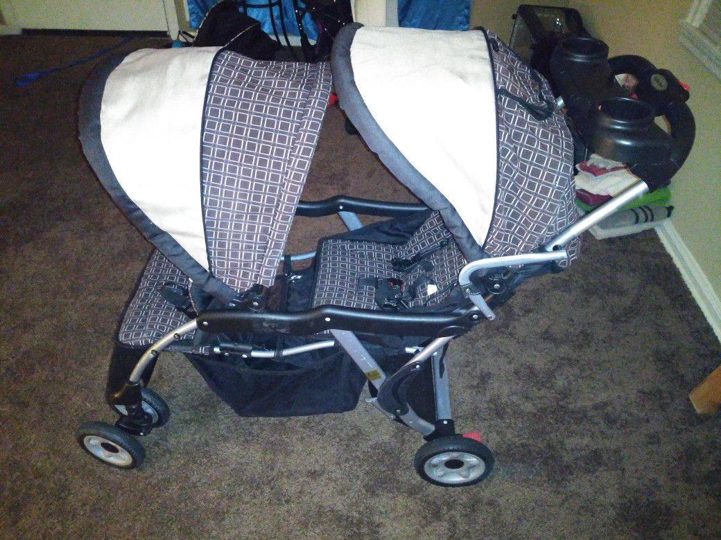 Sit and stand double stroller brand