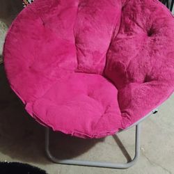Foldable   Pink Chair
