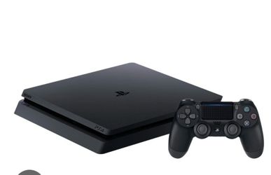 PS4 console with controller
